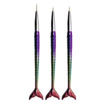 Imagem do produto Kit 3 Pincéis Finos Decoração de Unhas de Gel Nail Art Sereia