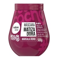 Máscara Matizadora Salon Line #todecacho Marsala Roxo. Volumetria de 500g.