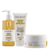Kit Favo Beauty Hidratação & Banho (3 Produtos)