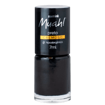 Muah! Preto - Esmalte Cremoso 7ml