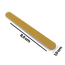 Kit Arte Sedução Mini Lixas Parda Descartáveis 8 cm (100 Unidades)