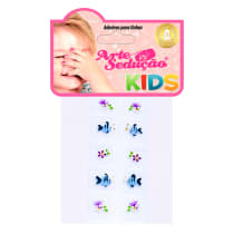 Kit Adesivos De Unha Kids Artesanal (5 Cartelas)