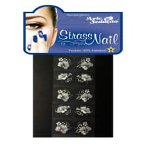 Kit Arte Sedução Adesivos Unhas Strass Nail Artesanal Branquinho (5 Cartelas)