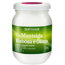 Soft Hair Manteiga Babosa e Oliva - Máscara Capilar 220g