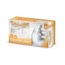 Talge Tam. M Com Pó - Luva De Látex (100 Unidades)
