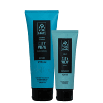 Imagem do produto Kit para barba da linha City View | 2 ítens | shampoo anticaspa e balm purificante