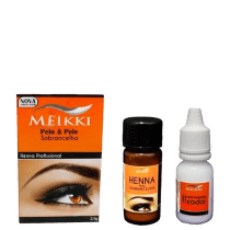 Meikki Castanho Escuro - Henna para Sobrancelha 2,5g