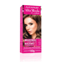 Alta Moda é... Colore 7.7 Castanho Luminoso Extra Claro - Coloração Permanente 150g