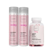 KIT CADIVEU ESSENTIALS QS 60 CÁPSULAS + SH 250ML + COND 250ML KITS ÚNICA ÚNICA UNICA