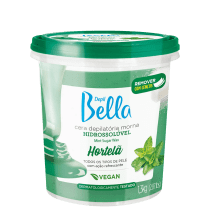 Depil Bella Hortelã - Cera Depilatória Morna Hidrossolúvel 1,3Kg