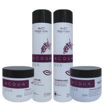 Kit AcquaRara Acqua Uva Hidratante & Matizador (4 Produtos)