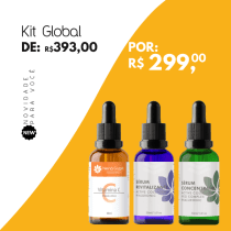 Kit Séruns - Vitamina C + Sérum Revitalizante + Sérum Concentrado