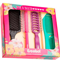 Escobel Meu Cabelo, Meu Poder - Kit Presente Escovas e Pentes (5 Produtos)