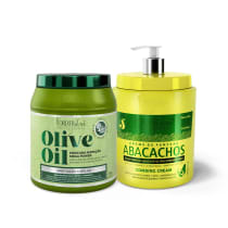Kit Forever Liss Professional Umectação Olive Oil + Abacachos (2 Produtos)