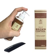 Brown Control | escurecedor gradual de fios brancos do cabelo e da barba | fios castanhos