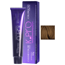 Imagem do produto K.Pro Caviar Color 8.7 Louro Claro Marrom - Coloração 60g