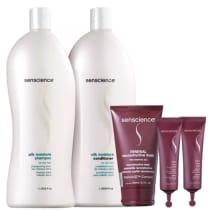 Senscience Silk Moisture Duo 1L Renewal Mask 150ml e CPR Tratamento Reconstrutor 2x25