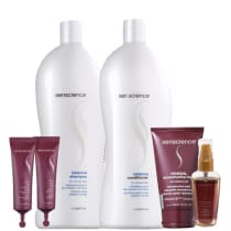 Senscience Balance Duo 1L CPR Reconstrutor 25ml Renewal Mask 150ml e True Hue Oleo 55ml