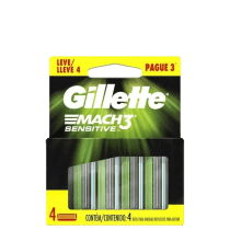 Gillette Mach3 Sensitive - Carga para Aparelho de Barbear (4 Unidades)