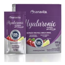 Sanavita Hyaluronic Verisol Cranberry e Limão - Suplemento Alimentar (30 Sachês)