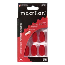 Imagem do produto Macrilan Bailarina Vermelho Escuro - Unhas Postiças (24 Unidades)