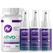 Kit Ativo Natural Ativo Cap (3 Produtos)