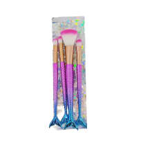 Kit de Pincéis Maquiagem Virtual Sereia (4 Produtos)
