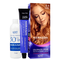 Kit Keraton Selfie 9.4 Louro Muito Claro Cobre + Oxigenada (2 Produtos)