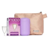 Kit Inciclo Coletor Menstrual Teen + Nécessaire Rose Glamour + Cápsula Esterilizadora Lavanda (3 Produtos)
