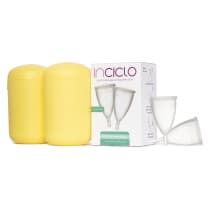 Kit Coletor Menstrual Modelo B (2 unidades) + Cápsula Esterilizadora Inciclo Girassol (2 unidades)