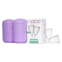 Kit Coletor Menstrual Modelo B (2 unidades) + Cápsula Esterilizadora Inciclo Lavanda (2 unidades)