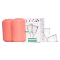 Kit Coletor Menstrual Modelo B (2 unidades) + Cápsula Esterilizadora Inciclo Rosa (2 unidades)