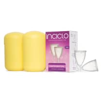Kit Coletor Menstrual Modelo Teen (2 unidades) + Cápsula Esterilizadora Inciclo Girassol (2 unidades)