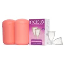 Kit Coletor Menstrual Modelo Teen (2 unidades) + Cápsula Esterilizadora Inciclo Rosa (2 unidades)