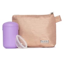 Kit Inciclo Lovin Disco Menstrual + Nécessaire Rose Glamour + Cápsula Esterilizadora Lavanda (3 Produtos)