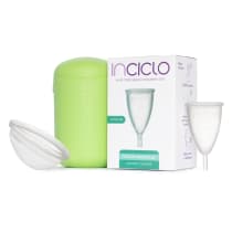 Kit Inciclo Coletor Menstrual Modelo B + Lovin Disco Menstrual + Cápsula Esterilizadora Hortelã (3 Produtos)