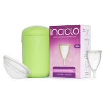 Kit Inciclo Coletor Menstrual Teen + Lovin Disco Menstrual + Cápsula Esterilizadora Hortelã (3 Produtos)