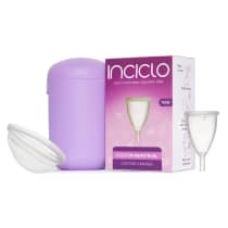 Kit Inciclo Coletor Menstrual Teen + Lovin Disco Menstrual + Cápsula Esterilizadora Lavanda (3 Produtos)