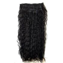 Bella Hair Simone 1B Cabelo Orgânico Cacheado com Tic-Tac - Aplique para Cabelo