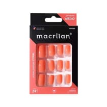 Imagem do produto Unhas Postiças Médias Macrilan 24 Unidades UP316A - Coral