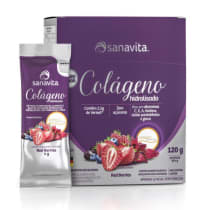Sanavita Red Berries - Colágeno Hidrolisado 30 Sachês