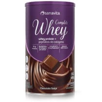 Sanavita Complete Whey Chocolate Suíço - Suplemento Alimentar 450g