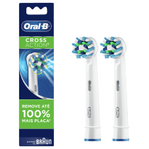Refil Escova Elétrica Oral-B Pro-Saúde Cross Action com 2 Unidades