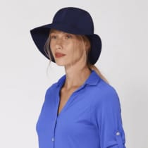 UV.Line San Remo Marinho/OffWhite Feminino - Chapéu