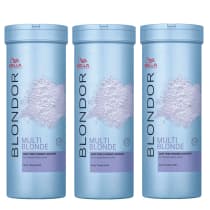 Kit Wella Professionals Blondor Descolorante em Pó Dust-Free (3 Produtos)