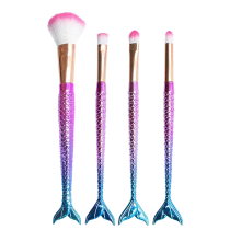 Kit Arte Sedução Pincéis para Maquiagem Sereia (4 Unidades)