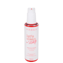 Sabonete Líquido para Esponjas e Pincéis Vizzela Cosméticos Let's Clean Soap 150ml
