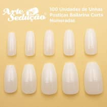 Arte Sedução Bailarina Curta - Unhas Postiças (100 Unidades)