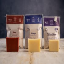 Kit Roma Natural Shampoo e Condicionador em Barra Essenza & Sabonete Argila Vermelha (3 Produtos)