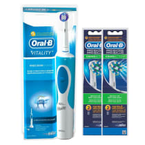 Kit Escova Elétrica Oral-B Vitality D12 220V + Refil cross Action - 2 unidades